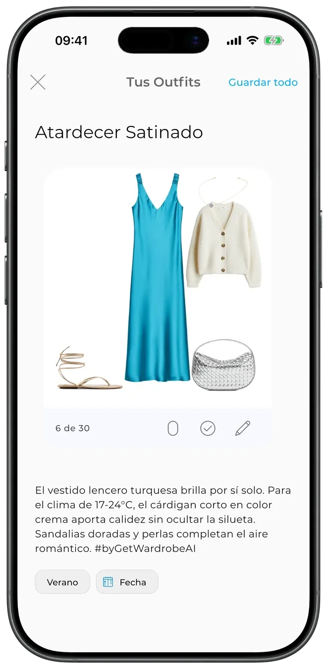 Un outfit sugerido por IA a partir de tu propia ropa