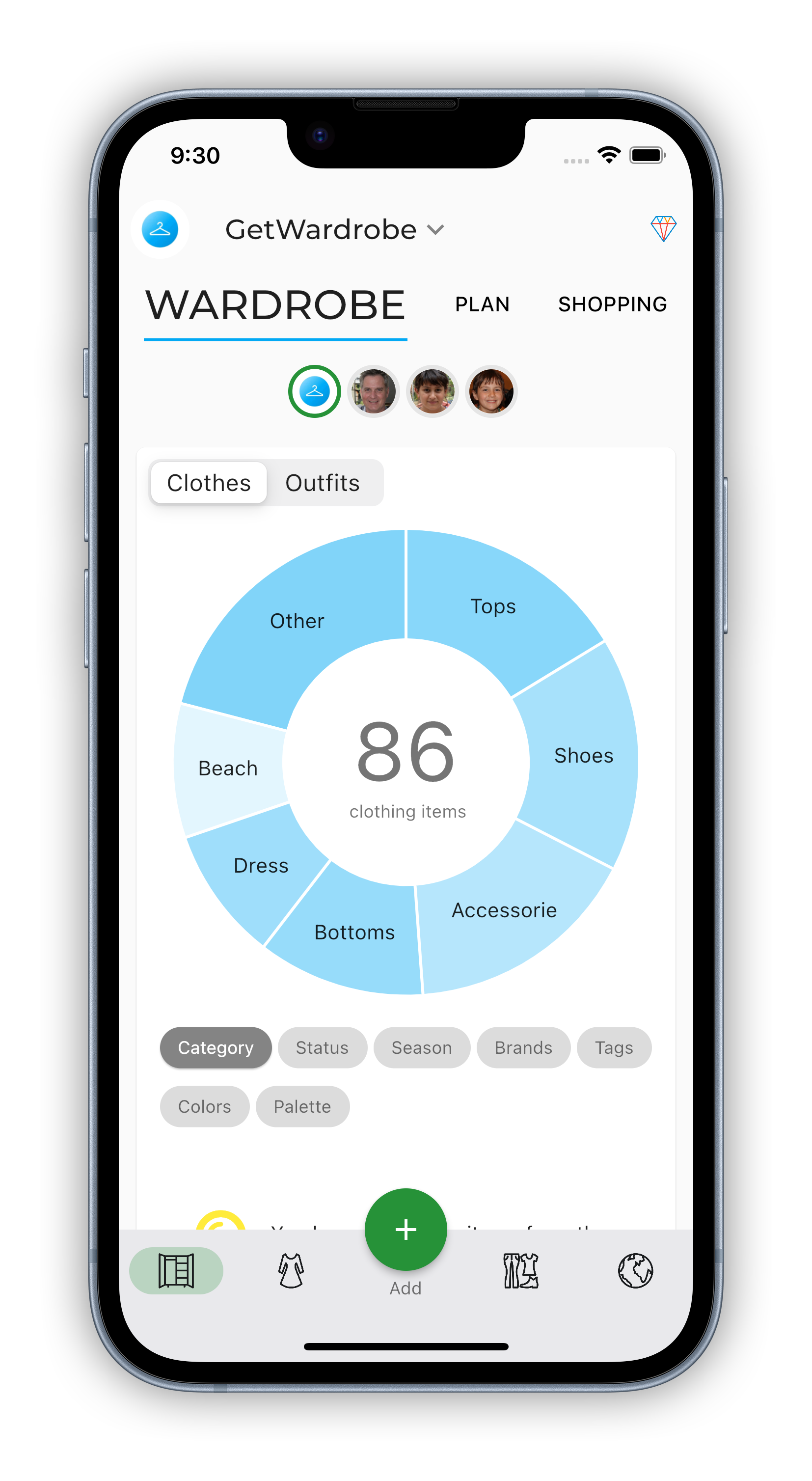 GetWardrobe - Outfit Planner and Smart Closet Organizer app for iOS and  Android